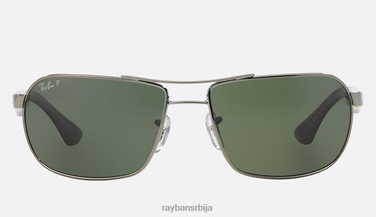 Ray-Ban рб3492 P0HP1380 наочаре за сунце углачано метално/кристално зелено мушкарци