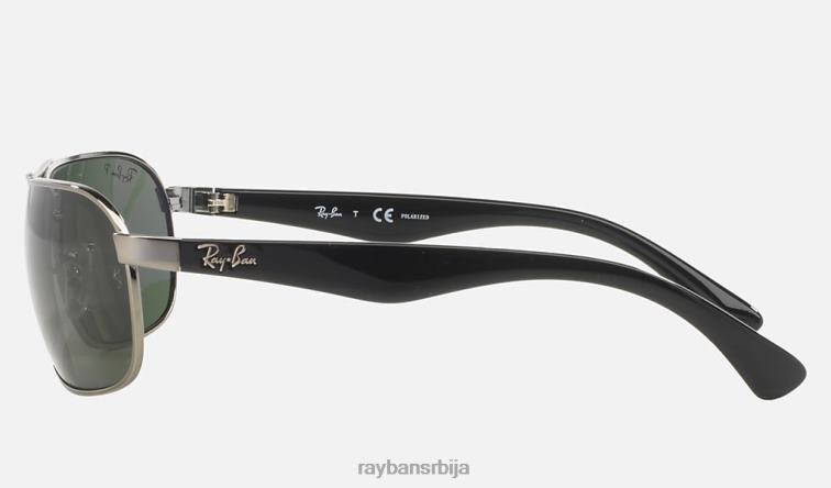 Ray-Ban рб3492 P0HP1380 наочаре за сунце углачано метално/кристално зелено мушкарци