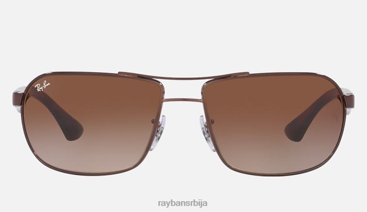 Ray-Ban рб3492 P0HP1381 наочаре за сунце полирано браон/браон мушкарци