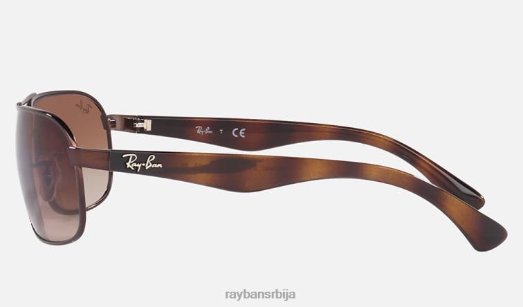 Ray-Ban рб3492 P0HP1381 наочаре за сунце полирано браон/браон мушкарци
