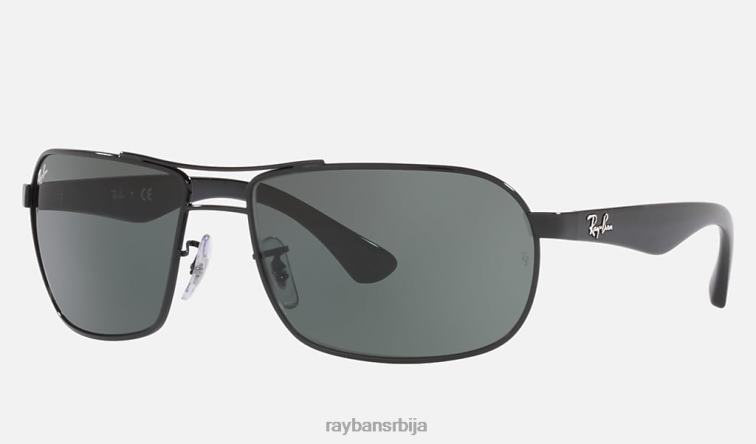 Ray-Ban рб3492 P0HP1382 наочаре за сунце полирана црно/зелена мушкарци
