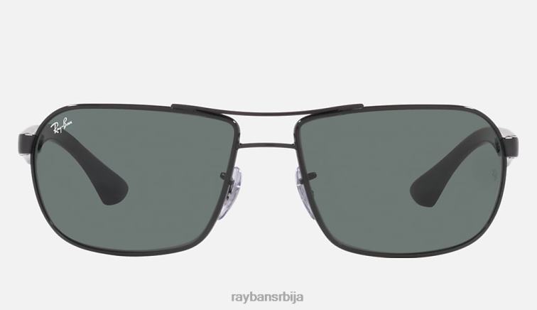 Ray-Ban рб3492 P0HP1382 наочаре за сунце полирана црно/зелена мушкарци