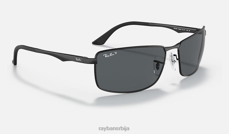 Ray-Ban рб3498 P0HP712 наочаре за сунце мат црна/сива мушкарци