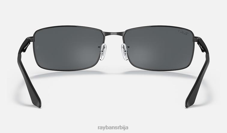 Ray-Ban рб3498 P0HP712 наочаре за сунце мат црна/сива мушкарци