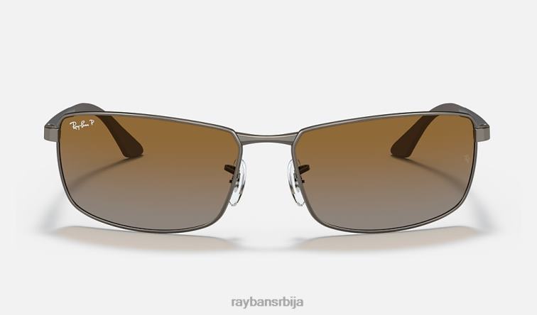 Ray-Ban рб3498 P0HP713 наочаре за сунце мат гунметал/браон мушкарци