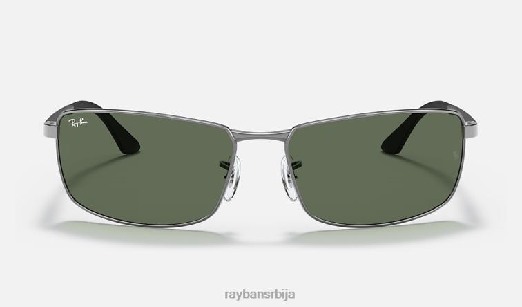 Ray-Ban рб3498 P0HP714 наочаре за сунце углачан гунметал/зелено мушкарци