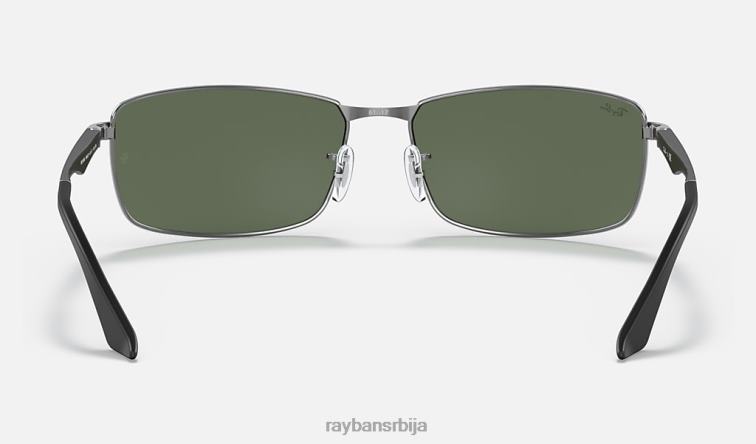 Ray-Ban рб3498 P0HP714 наочаре за сунце углачан гунметал/зелено мушкарци
