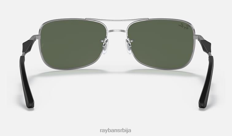 Ray-Ban рб3515 P0HP1094 наочаре за сунце углачан гунметал/зелено мушкарци