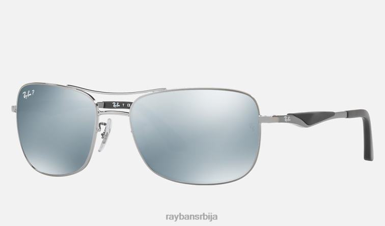 Ray-Ban рб3515 P0HP1095 наочаре за сунце углачан гунметал/сребро мушкарци