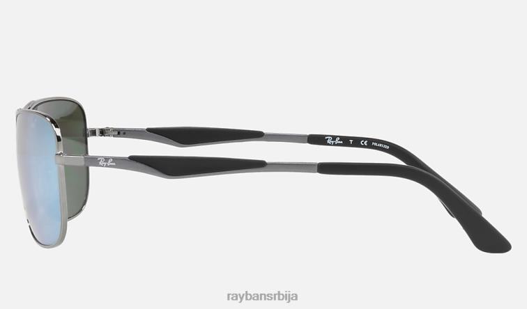 Ray-Ban рб3515 P0HP1095 наочаре за сунце углачан гунметал/сребро мушкарци