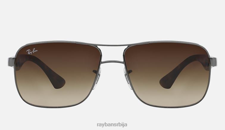Ray-Ban рб3516 P0HP507 наочаре за сунце углачан гунметал/браон мушкарци