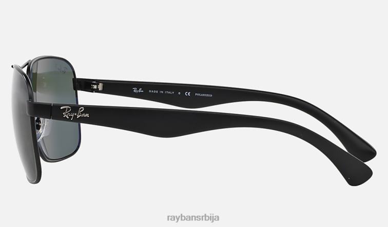 Ray-Ban рб3516 P0HP508 наочаре за сунце мат црна/зелена мушкарци