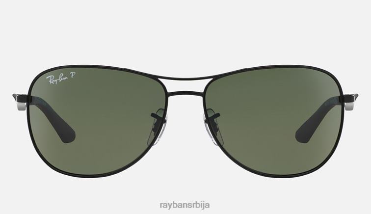 Ray-Ban рб3519 P0HP1261 наочаре за сунце мат црна/зелена мушкарци