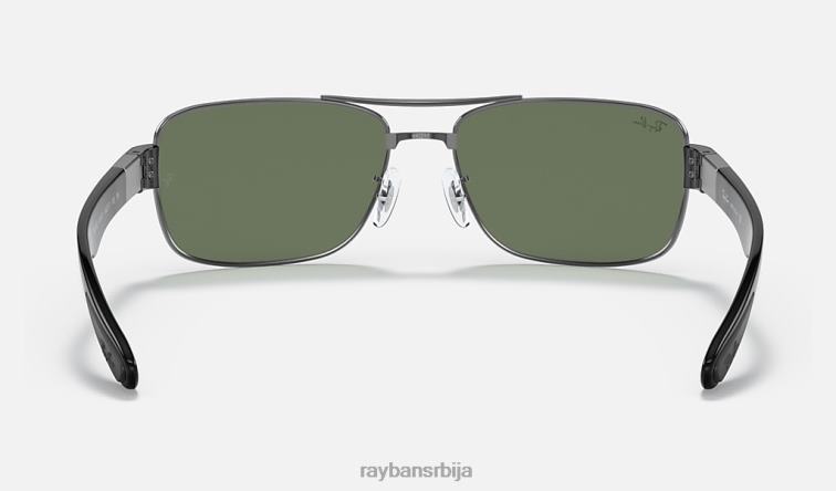 Ray-Ban рб3522 P0HP1054 наочаре за сунце углачан гунметал/зелено мушкарци