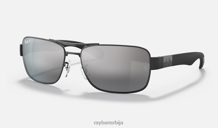 Ray-Ban рб3522 P0HP1055 наочаре за сунце мат црна/сребрна мушкарци