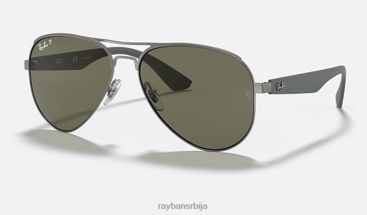 Ray-Ban рб3523 P0HP1166 наочаре за сунце мат гунметал/зелена мушкарци