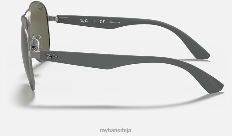 Ray-Ban рб3523 P0HP1166 наочаре за сунце мат гунметал/зелена мушкарци
