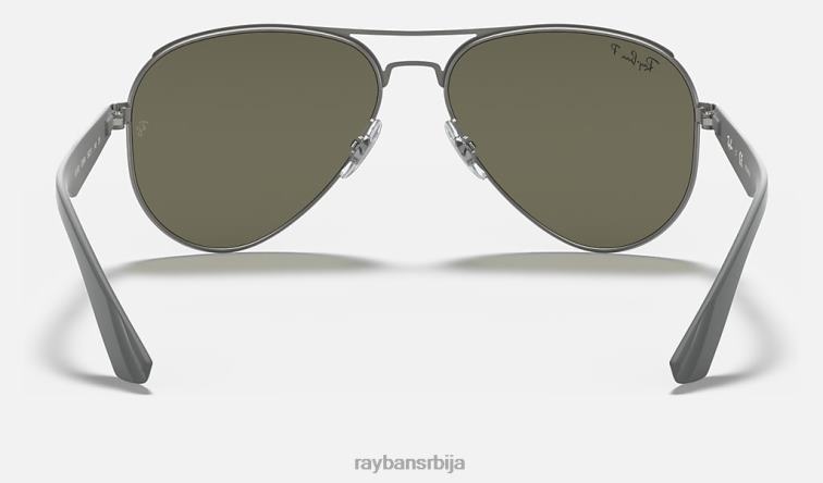 Ray-Ban рб3523 P0HP1166 наочаре за сунце мат гунметал/зелена мушкарци
