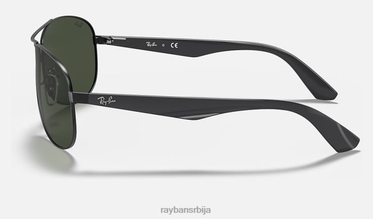 Ray-Ban рб3526 P0HP1110 наочаре за сунце мат црна/зелена мушкарци