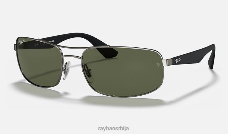 Ray-Ban рб3527 P0HP1085 наочаре за сунце мат гунметал/зелена мушкарци