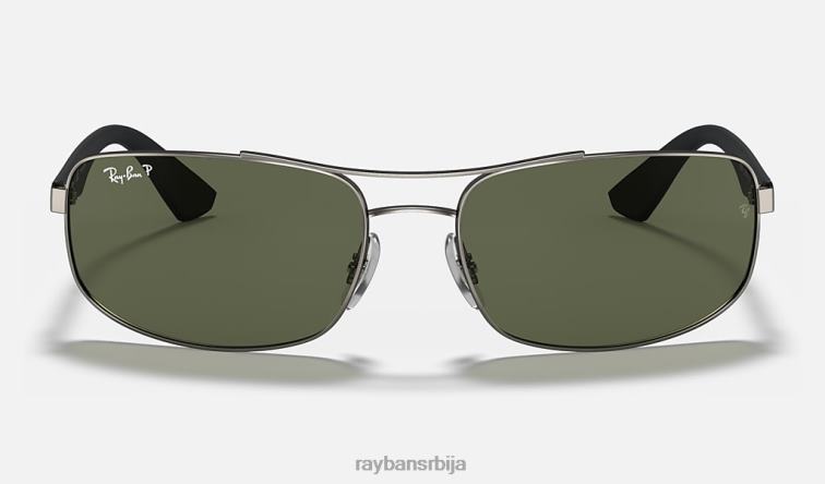 Ray-Ban рб3527 P0HP1085 наочаре за сунце мат гунметал/зелена мушкарци