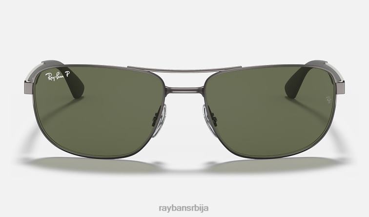 Ray-Ban рб3528 P0HP968 наочаре за сунце мат гунметал/зелена мушкарци