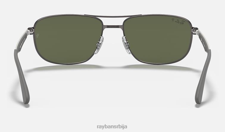 Ray-Ban рб3528 P0HP968 наочаре за сунце мат гунметал/зелена мушкарци