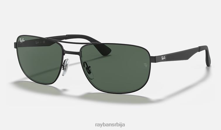 Ray-Ban рб3528 P0HP969 наочаре за сунце мат црна/зелена мушкарци