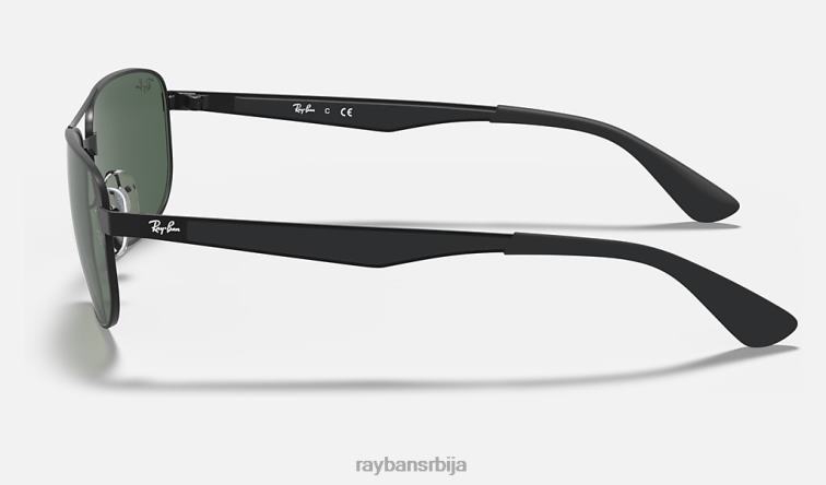 Ray-Ban рб3528 P0HP969 наочаре за сунце мат црна/зелена мушкарци