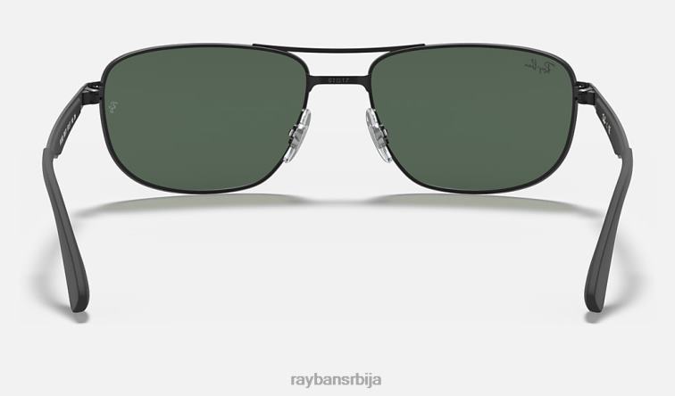 Ray-Ban рб3528 P0HP969 наочаре за сунце мат црна/зелена мушкарци