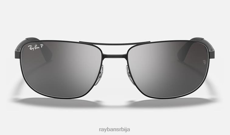 Ray-Ban рб3528 P0HP970 наочаре за сунце мат црна/сребрна мушкарци