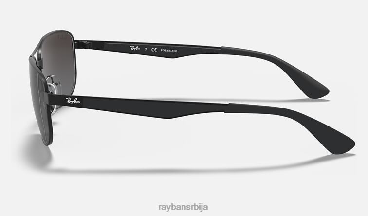 Ray-Ban рб3528 P0HP970 наочаре за сунце мат црна/сребрна мушкарци