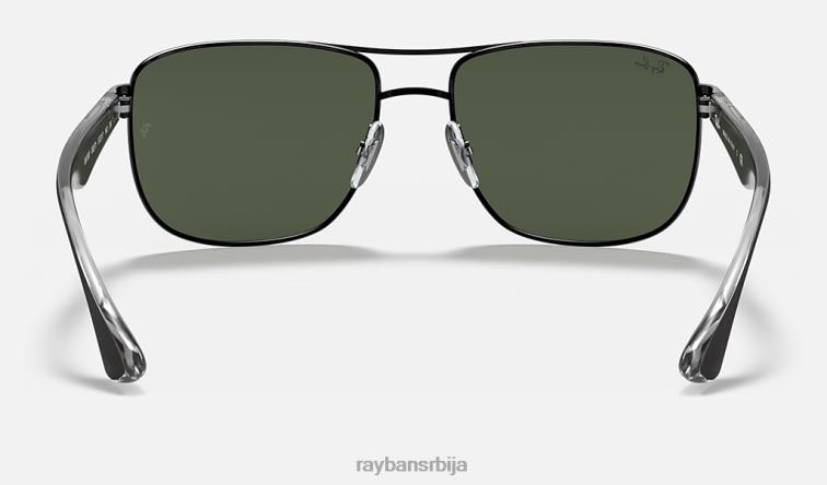 Ray-Ban рб3533 P0HP1039 наочаре за сунце полирана црно/зелена мушкарци