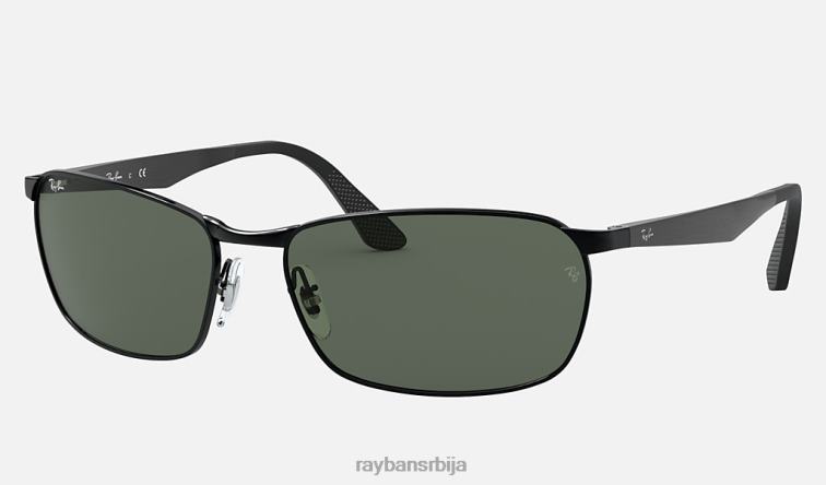 Ray-Ban рб3534 P0HP1034 наочаре за сунце полирана црно/зелена мушкарци