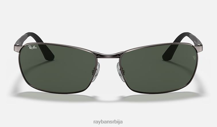 Ray-Ban рб3534 P0HP1035 наочаре за сунце углачан гунметал/зелено мушкарци