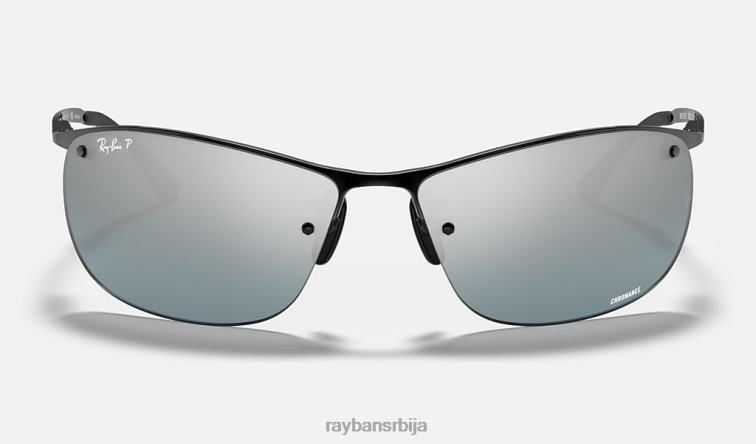 Ray-Ban рб3542 цхроманце P0HP911 наочаре за сунце полирана црно/сива мушкарци