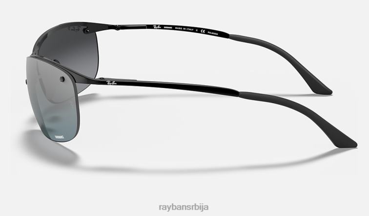 Ray-Ban рб3542 цхроманце P0HP911 наочаре за сунце полирана црно/сива мушкарци