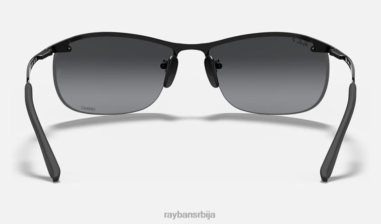 Ray-Ban рб3542 цхроманце P0HP911 наочаре за сунце полирана црно/сива мушкарци