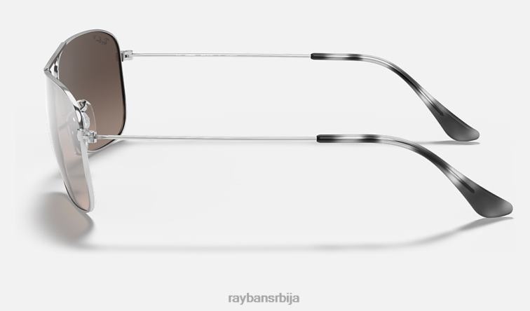 Ray-Ban рб3543 цхроманце P0HP774 наочаре за сунце полирано сребро/сребро мушкарци