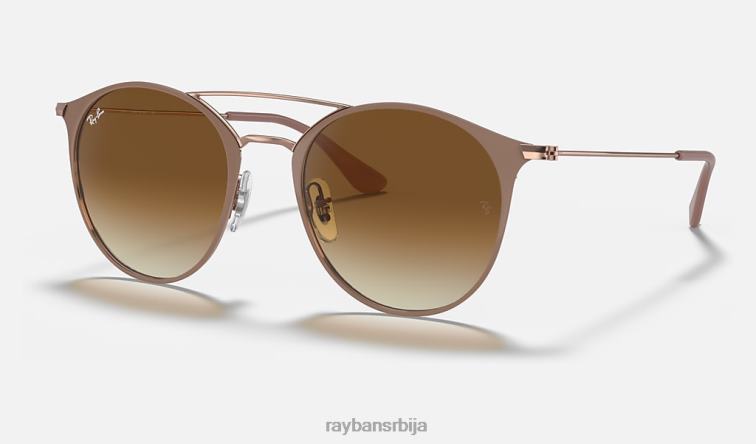 Ray-Ban рб3546 P0HP650 наочаре за сунце полирана беж на бакру/светло браон мушкарци