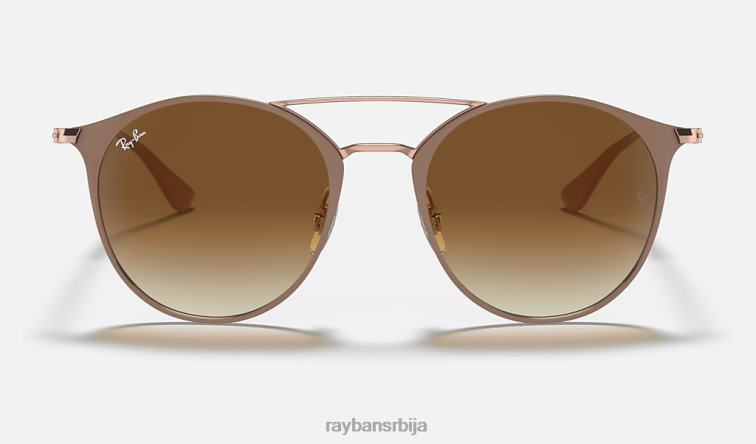 Ray-Ban рб3546 P0HP650 наочаре за сунце полирана беж на бакру/светло браон мушкарци
