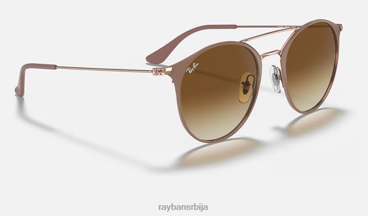 Ray-Ban рб3546 P0HP650 наочаре за сунце полирана беж на бакру/светло браон мушкарци