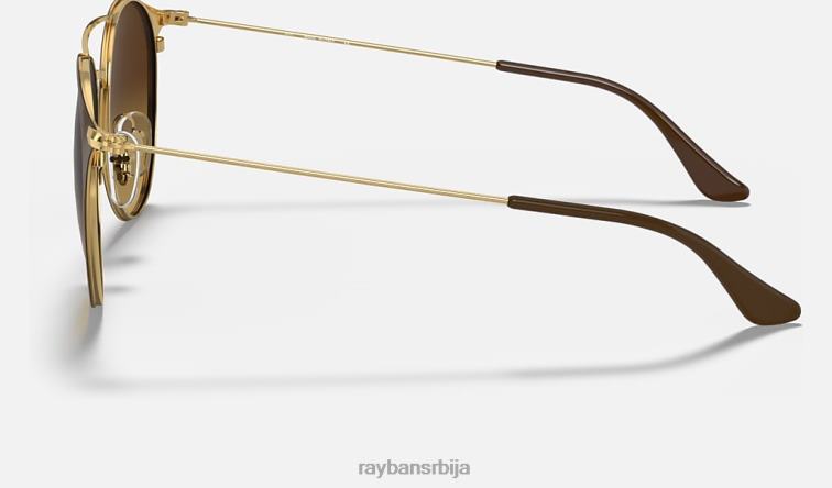 Ray-Ban рб3546 P0HP652 наочаре за сунце полирано браон на златно/браон мушкарци