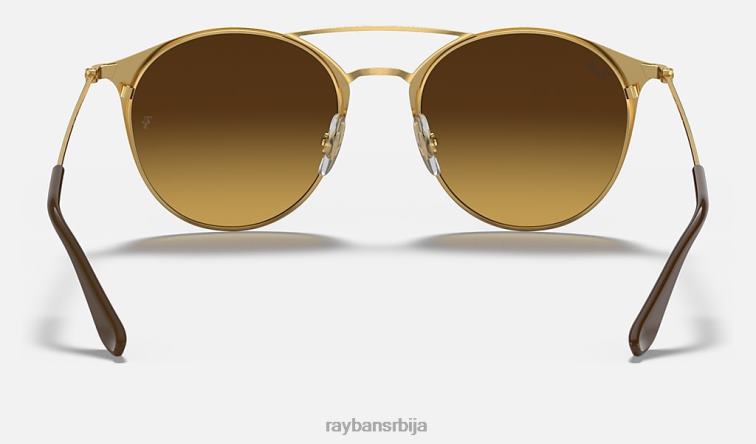 Ray-Ban рб3546 P0HP652 наочаре за сунце полирано браон на златно/браон мушкарци