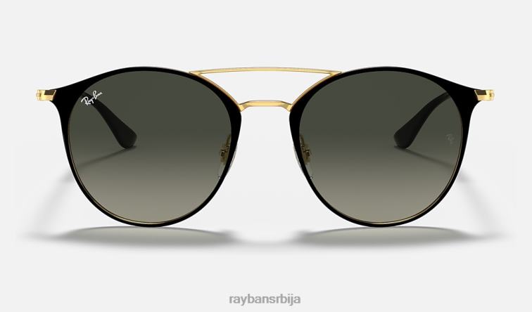 Ray-Ban рб3546 P0HP653 наочаре за сунце полирано црно на златно/сиво мушкарци