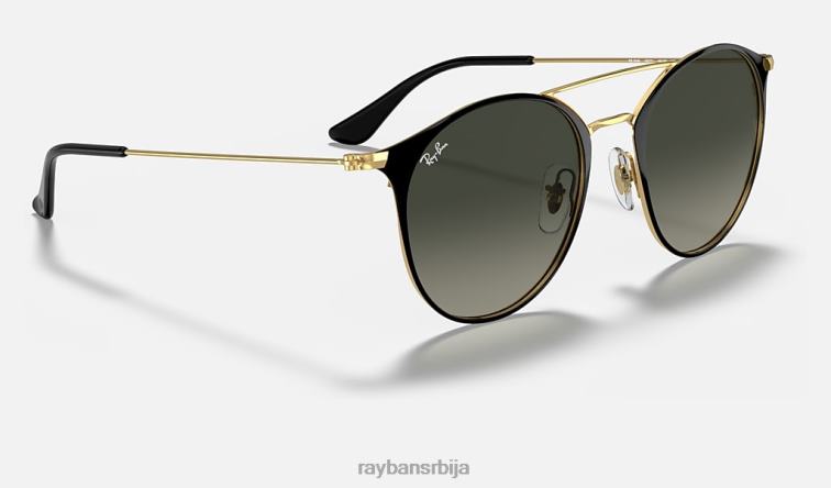 Ray-Ban рб3546 P0HP653 наочаре за сунце полирано црно на златно/сиво мушкарци