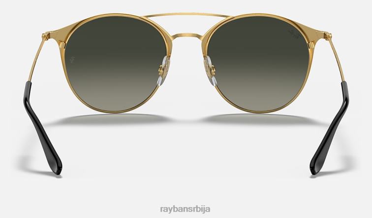 Ray-Ban рб3546 P0HP653 наочаре за сунце полирано црно на златно/сиво мушкарци