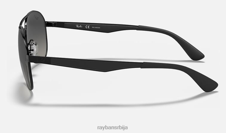 Ray-Ban рб3549 P0HP873 наочаре за сунце полирана црно/сива мушкарци