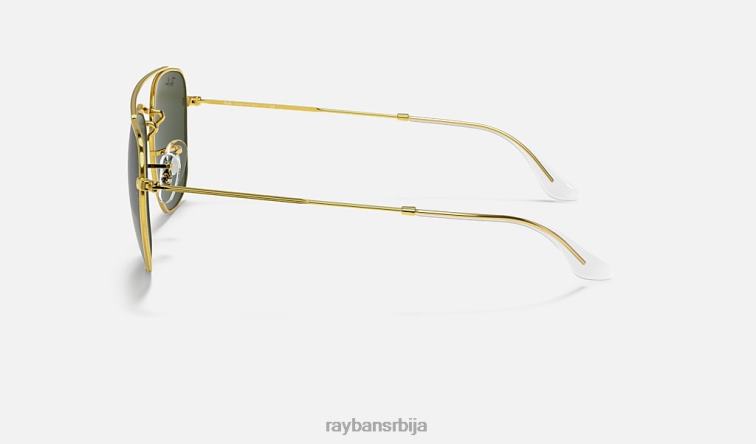 Ray-Ban рб3557 P0HP1145 наочаре за сунце полирано златно/зелено мушкарци