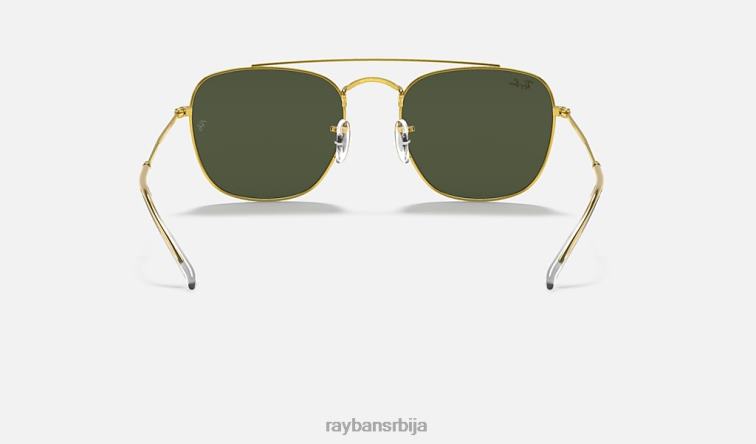 Ray-Ban рб3557 P0HP1145 наочаре за сунце полирано златно/зелено мушкарци